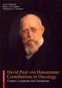 Cover of: David Paul von Hansemann: contributions to oncology