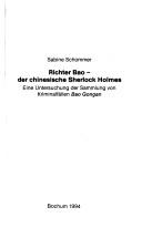 Richter Bao, der chinesische Sherlock Holmes by Sabine Schommer