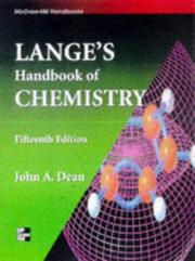 Cover of: Lange's Handbook of Chemistry by John A. Dean