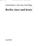 Cover of: Berlin einst und heute