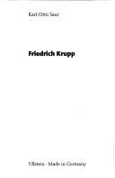 Cover of: Friedrich Krupp