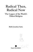 Cover of: Radical then, radical now by Jonathan Sacks