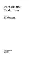 Cover of: Transatlantic modernism by edited by Martin Klepper, Joseph C. Schöpp.