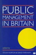 Cover of: Public management in Britain