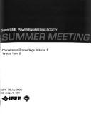 Cover of: 2002 IEEE Power Engineering Society summer meeting by IEEE Power Engineering Society. Summer Meeting