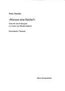 Cover of: "Warum eine Küche?" by Peter Handke