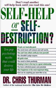Cover of Self-Help or Self-Destruction?