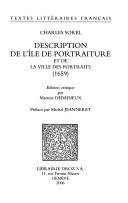 Cover of: Des ription de l'île de portraiture et de la ville des portraits (1659)
