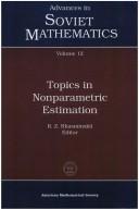 Cover of: Topics in Nonparametric Estimation (Advances in Soviet Mathematics, Vol 12)