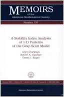 A stability index analysis of 1-D patterns of the Gray-Scott model by A. Doelman
