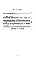 Cover of: Rehabilitation and long-term care hospitals payments: Hearing before the Subcommittee on Health of the Committee on Ways and Means, House of Representatives, ... Congress, first session, April 10, 1997