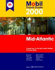 Cover of: Mobil Travel Guide 2000 Mid-Atlantic: Delaware, District of Columbia, Maryland. New Jersey, North, Pennsylvania, South Carolina, Virginia, West Virginia (Mobil Travel Guide : Mid Atlantic 2000)