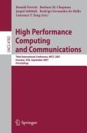 Cover of: High performance computing and communications | HPCC 2007 (2007 Houston, Tex.)