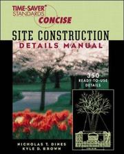 Cover of: Time-Saver Standards Site Construction Details Manual