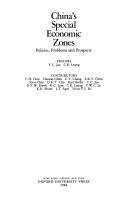 Cover of: China's special economic zones by editors, Y.C. Jao, C.K. Leung ; contributors, C.H. Chai ... [et al.]