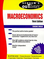 Cover of: Schaum's Outline of Macroeconomics