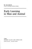 Cover of: Early learning in man and animal