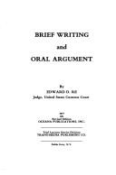 Cover of: Brief writing and oral argument | Edward Domenic Re