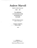 Andrew Marvell, poet & politician, 1621-78 by W. H. Kelliher