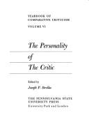 Cover of: The Personality of the critic.