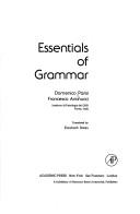 Cover of: Essentials of grammar