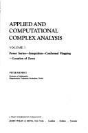 Cover of: Applied and computational complex analysis. by Peter Henrici