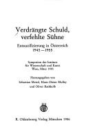 Verdrängte Schuld, verfehlte Sühne cover