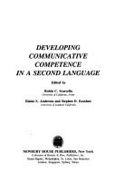 Cover of: Developing communicative competence in a second language