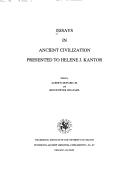 Cover of: Essays in ancient civilization presented to Helene J. Kantor by Helene J. Kantor, Albert Leonard, Williams, Bruce