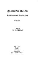 Cover of: Brendan Behan, interviews and recollections