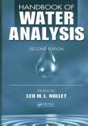 Cover of: Handbook of Water Analysis by Leo M.L. Nollet