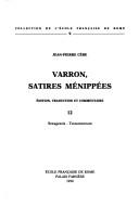 Cover of: Varron, Satires Ménippées by Marcus Terentius Varro