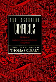 Cover of: The Essential Confucius by Thomas Cleary