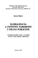 Cover of: Globalizacja a państwo narodowe i usługi publiczne