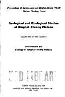 Cover of: Environment and ecology of Qinghai-Xizang Plateau.