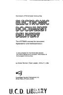 Cover of: ARTEMIS concept for document digitalisation and teletransmission: a study prepared for the Directorate-General Information Market and Innovation, Commission of the European Communities