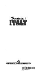 Cover of: Baedeker's Italy