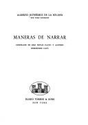 Maneras de narrar by Alberto Gutiérrez de la Solana