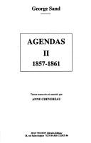 Cover of: Agendas by George Sand, George Sand