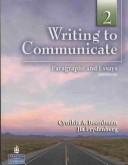 Cover of: Writing to Communicate 2: Paragraphs and Essays