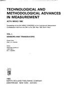 Cover of: Technological and methodological advances in measurement: Acta IMEKO 1982 : proceedings of the 9th IMEKO Congress of the International Measurement Confederation held from the 24th to the 28th May 1982, Berlin-West