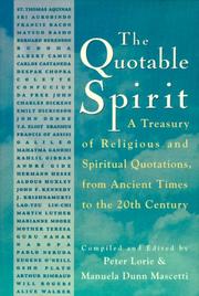 The quotable spirit by Peter Lorie