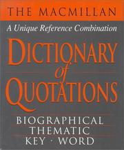 The Macmillan dictionary of quotations