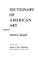 Cover of: Dictionary of American art