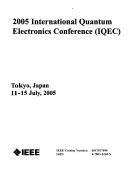 Cover of: 2005 International Quantum Electronics Conference (Iqec) | Institute of Electrical and Electronics