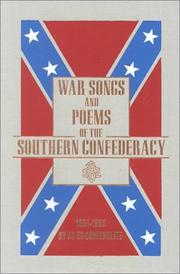 Cover of: War Songs and Poems of the Southern Confederacy 1861-1865 by H. M. Wharton