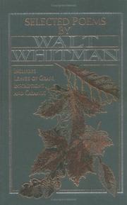 Cover of: Selected Poems by Walt Whitman (American Poetry)