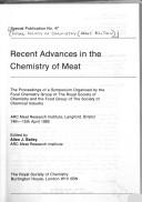 Cover of: Recent advances in the chemistry of meat: the proceedings of a symposium