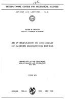 Cover of: An introduction to the design of pattern recognition devices by Peter W. Becker