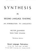Cover of: Synthesis in Language Teaching an Introduction to Languistics by 